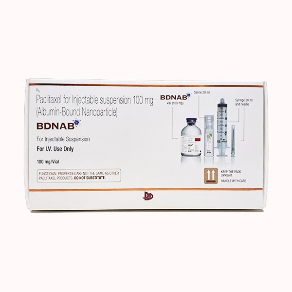 BDNAB 100MG - PACLITAXEL FOR INJECTABLE SUSPENSION(ALBUMIN BOUND NANOPARTICLE)