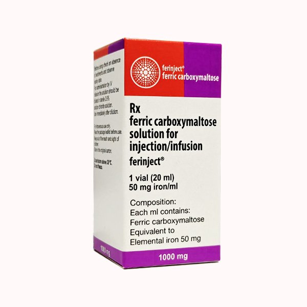 FERINJECT 1000MG - FERRIC CARBOXYMALTOSE SOLUTION FOR INJECTION