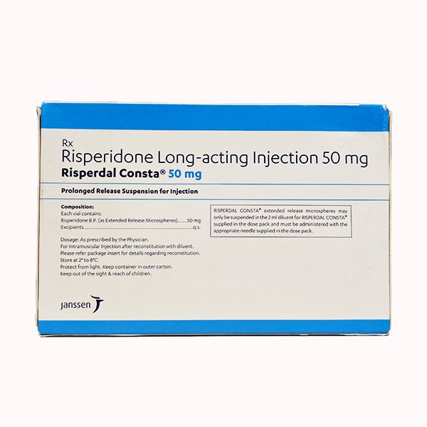 RISPERDAL CONSTA 50MG - RISPERIDONE LONG ACTING INJECTION