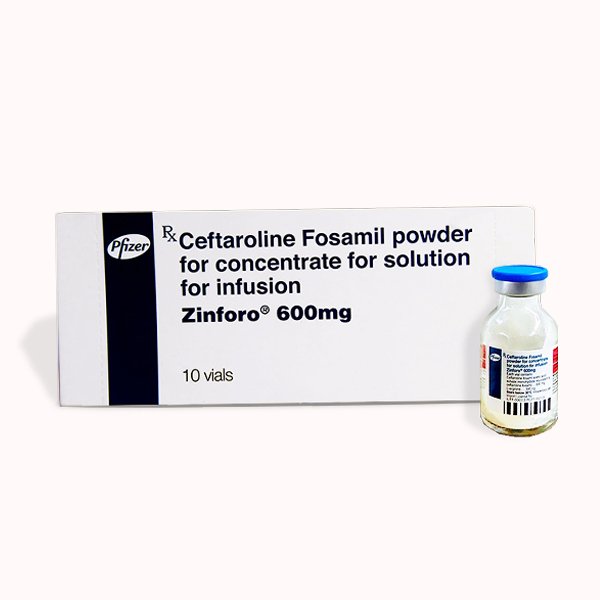 ZINFORO 600MG - CEFTAROLINE FOSAMIL